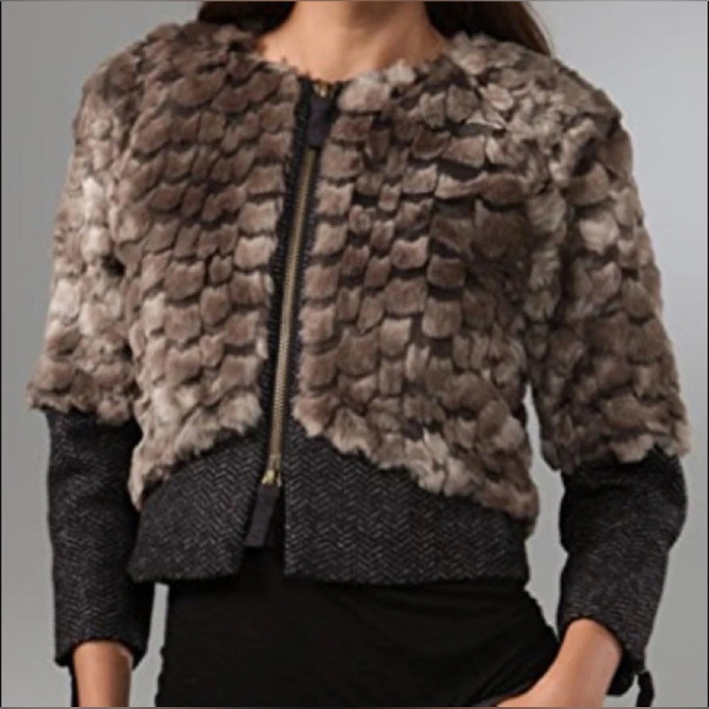 Juicy couture faux fur crop jacket, p